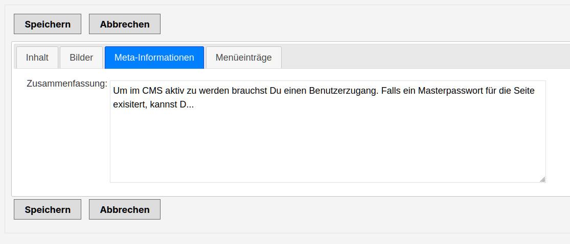 Für die Suchmaschinen